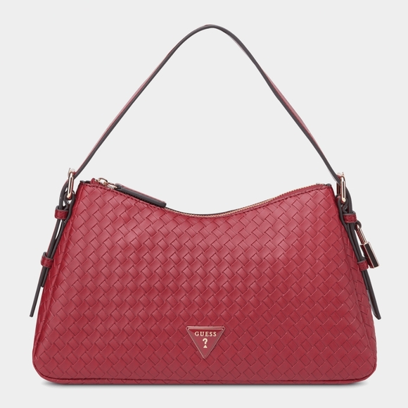NEW Guess Woven Shoulder Handbag - Picture 1 of 5